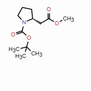 (R)-2-(2-甲氧基-2-氧代乙基)吡咯烷-1-羧酸叔丁酯；CAS：132482-05-4