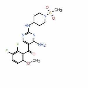 (4-氨基-2-((1-(甲基磺酰基)哌啶-4-基)氨基)嘧啶-5-基)(2,3-二氟-6-甲氧基苯基)甲酮 