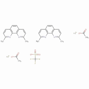 乙酸(2,9-二甲基-1,10-菲咯啉)鈀(II)二聚體雙(三氟甲磺酸鹽)；CAS：959698-20-5