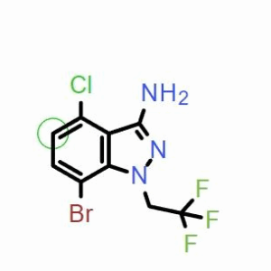 7-溴-4-氯-1-(2,2,2-三氟乙基)-1H-吲唑-3-胺