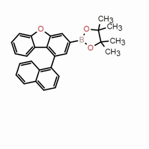 4,4,5,5-四甲基-2-(1-(萘-1-基)二苯并[B,D]呋喃-3-基)-1,3,2-二氧雜硼烷