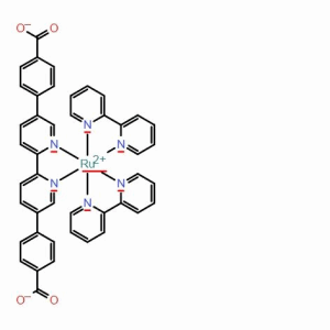 雙（2,2'-二吡啶基）（5,5'-二-p-苯甲酸-[2,2']聯吡啶基）二氯化釕；CAS：1666941-77-0