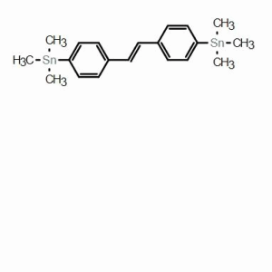 (E)-1,2-雙(4-三甲基錫基苯基)乙烯；CAS：1398122-00-3