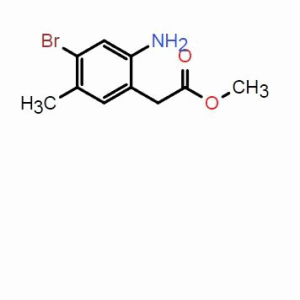 2-(2-氨基-4-溴-5-甲基苯基)乙酸甲酯；CAS：2091422-08-9