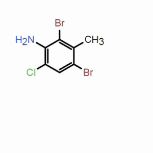 2,4-二溴-6-氯-3-甲基苯胺；CAS：1195139-59-3
