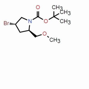 (2R,4S)-4-溴-2-(甲氧基甲基)吡咯烷-1-羧酸叔丁酯；CAS：2556993-39-4