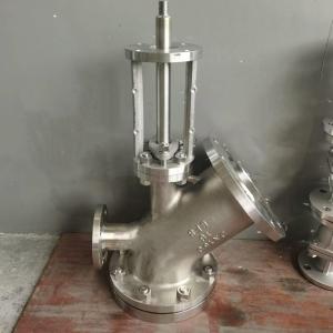 上展式放料阀带冲洗口