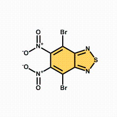 4,7-二溴-5,6-二硝基苯并[c][1,2,5]噻二唑CAS号76186-72-6；噻二唑系列优势供应！公斤级现货 产品图片