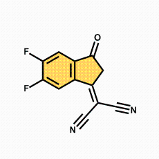 2-(5,6-二氟-3-氧代-2,3-二氢-1H-茚-1-亚基)丙二腈CAS号2083617-82-5；光电/电子材料优势供应！欢迎咨询！ 产品图片