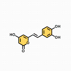 (E)-6-(3,4-二羟基苯乙烯基)-4-羟基-2H-吡喃-2-酮CAS号555-55-5；科研试剂，现货优势供应，欢迎咨询！