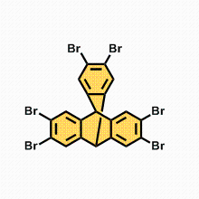 2,3,6,7,12,13-六溴三蝶烯CAS号55805-81-7；MOF/COF配体优势供应！可定制结构，欢迎咨询！