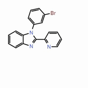 1-(3-溴苯基)-2-(吡啶-2-基)-1H-苯并[d]咪唑；CAS：1418123-93-9