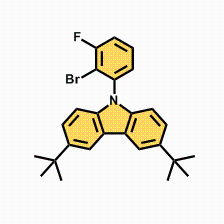 9-(2-溴-3-氟苯基)-3,6-二叔丁基-9H-咔唑CAS号2407645-31-0；科研试剂/咔唑系列优势供应，欢迎咨询！！
