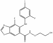6-Benzothiazolecarboxamide, 4-fluoro-5-[(2-fluoro-4-iodophenyl)amino]-N-(2-hydroxyethoxy)-