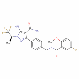 1H-Pyrazole-4-carboxamide, 5-amino-3-[4-[[(5-fluoro-2-methoxybenzoyl)amino]methyl]phenyl]-1-[(1S)-2,2,2-trifluoro-1-methylethyl]-