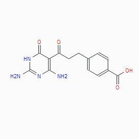 N-[4-[3-(2,6-Diamino-1,4-dihydro-4-oxo-5-pyrimidinyl)-3-oxopropyl]benzoic Acid   CAS:1798004-63-3