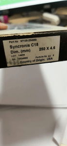 赛默飞Syncronis C18柱(LOT14659)现货！