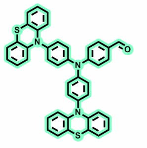 4-{N,N-双[4-(N-吩噻嗪基)苯基]氨基}苯甲醛 CAS号:943784-70-1科研专用 常备现货 高校及研究所 先发后付