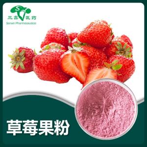 草莓果汁粉 食品级速溶果粉代餐固体饮料果蔬粉原料 现货量大价优