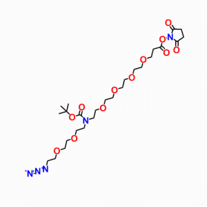 N-(叠氮-二聚乙二醇)-N-叔丁氧羰基-四聚乙二醇-NHS 酯;CAS：2093153-95-6 高校及研究所，先发后付，质量保证！！！欢迎垂询购买~