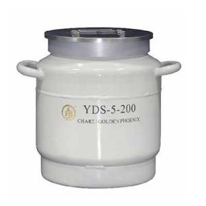 金凤 YDS-5-200 大口径型液氮罐5L细胞胚胎贮存容器 样品冷冻