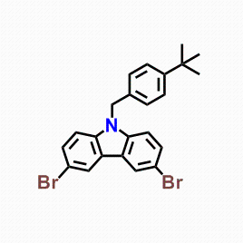N-(4-tert-butylphenyl)methyl-3,6-dibromocarbazole；CAS：741293-46-9 助力科研产品，优势供应，高校及研究所，先发后付，质量保证！！！欢迎垂询购买~
