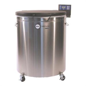 MVE 桶状系列液氮罐1426宽口液氮容器388L样品细胞储存罐，带配件