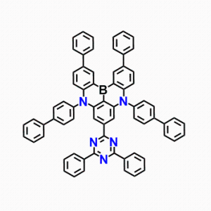 5,9-二（[1,1'-联苯]-4-基）-7-（4,6-二苯基-1,3,5-三嗪-2-基）-2,12-二苯基-5,9-二氢-5,9-双氮-13b-硼萘并[3,2,1-de]蒽；CAS：2580968-75-6 高校及研究所，先发后付，质量保证！！！