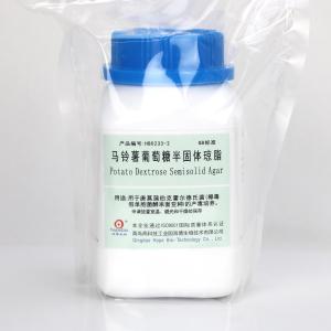 马铃薯葡萄糖半固体琼脂	Dextrose Semisolid Agar   HB0233-2   250g