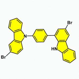 3-溴-9-(4-(3-溴咔唑基)苯基)咔唑，CAS号：1557344-76-9科研现货产品